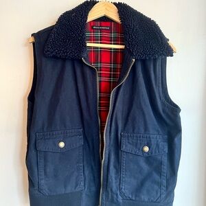Women’s Brandy Melville Vest with Red Plaid Lining